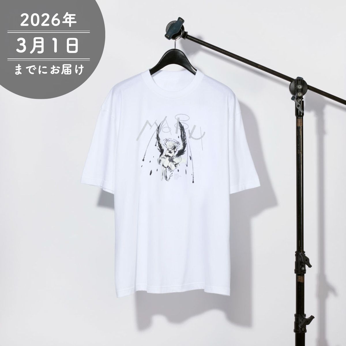 【まふまふ】まふまふ輪廻Tシャツ-WHITE-