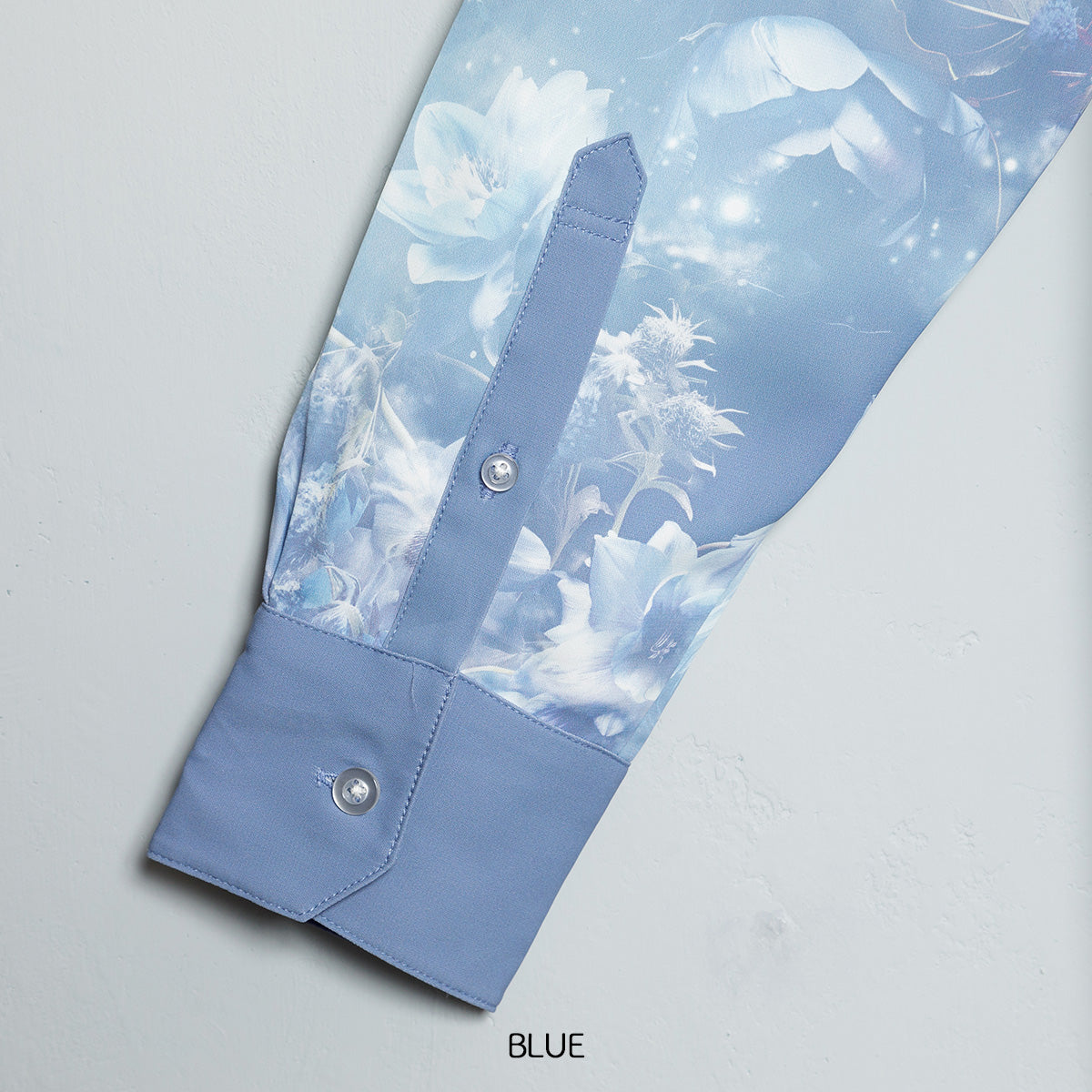 【cielkocka】星空の花束シャツ(BLACK/BLUE)