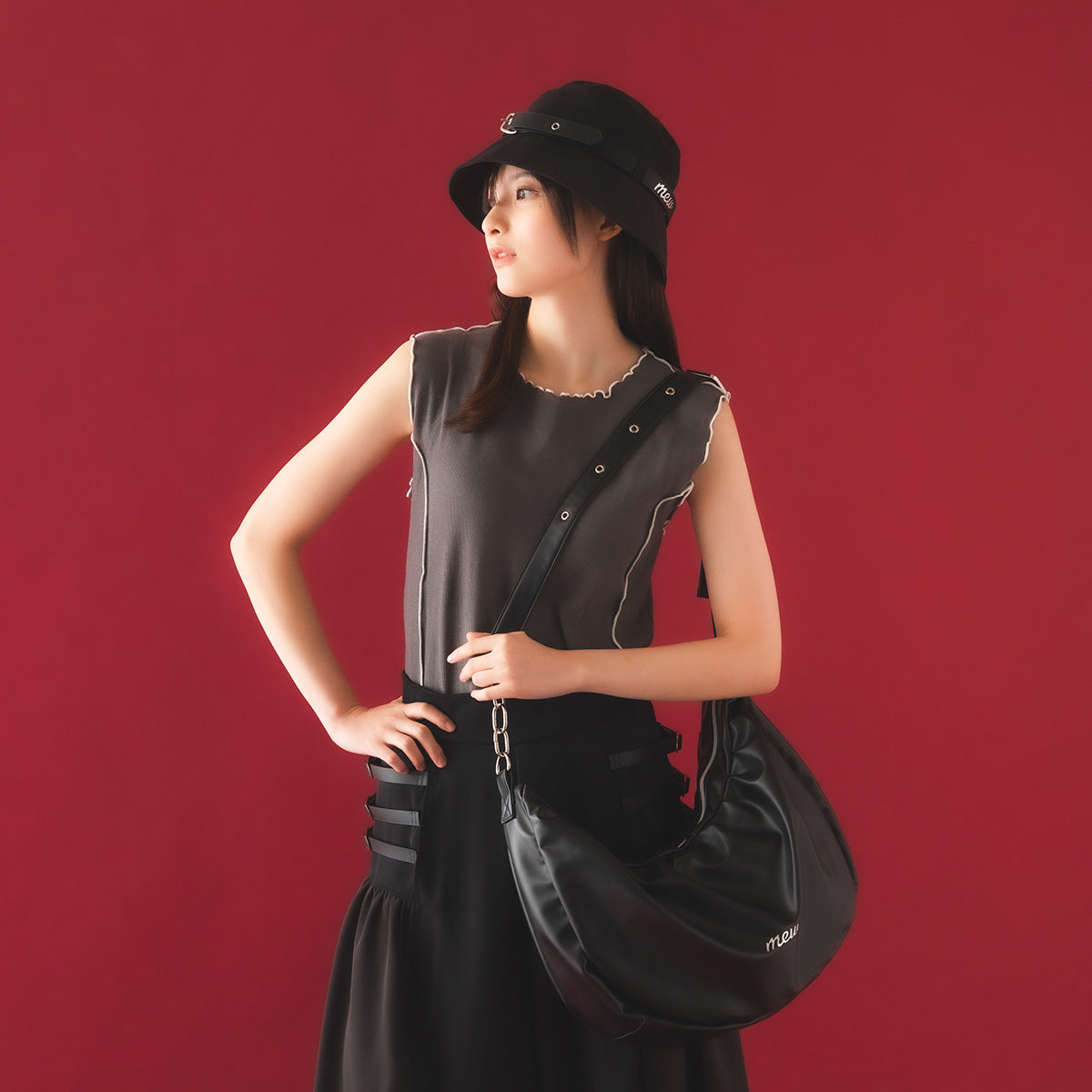 【mew】ギャザーショルダーバッグ