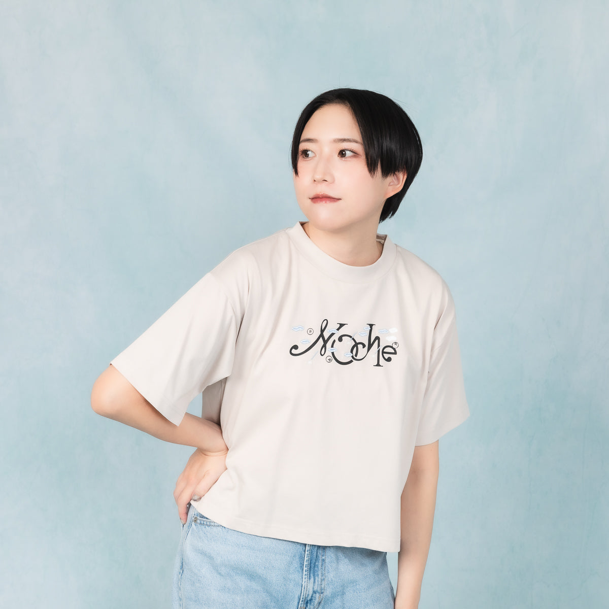 【cielkocka】Noche Tシャツ(ショート丈)