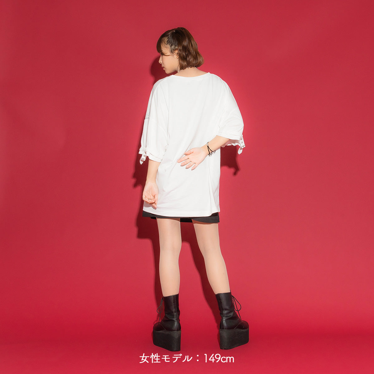 【mew】ベルトTシャツ(WHT)