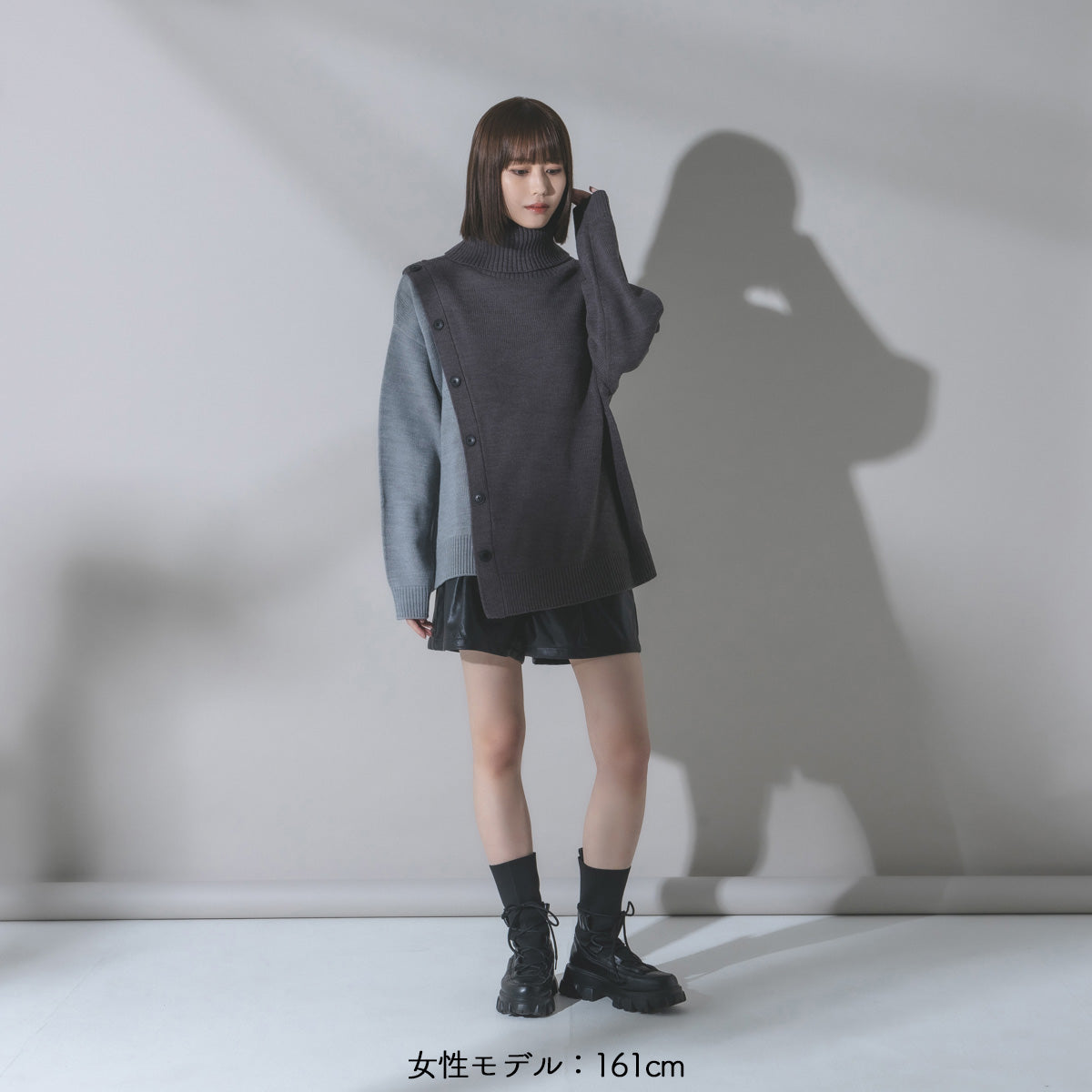 【mew】バイカラーニット