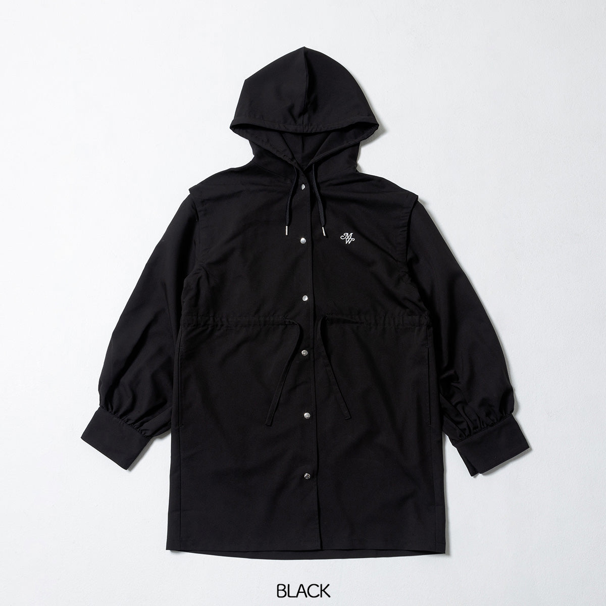 【mew】3WAYフードシャツ(GRAY/BLACK)