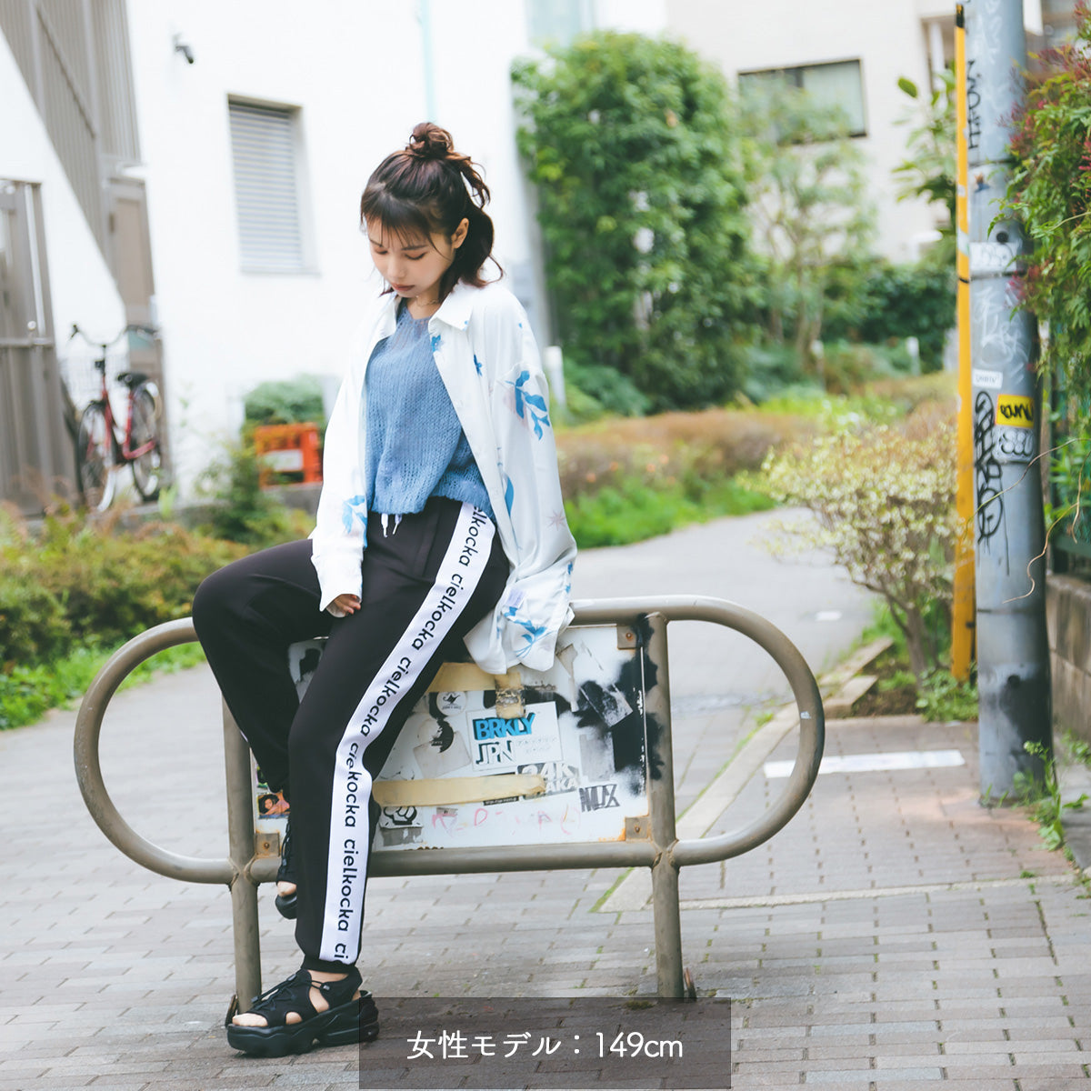 【cielkocka】花シャツ