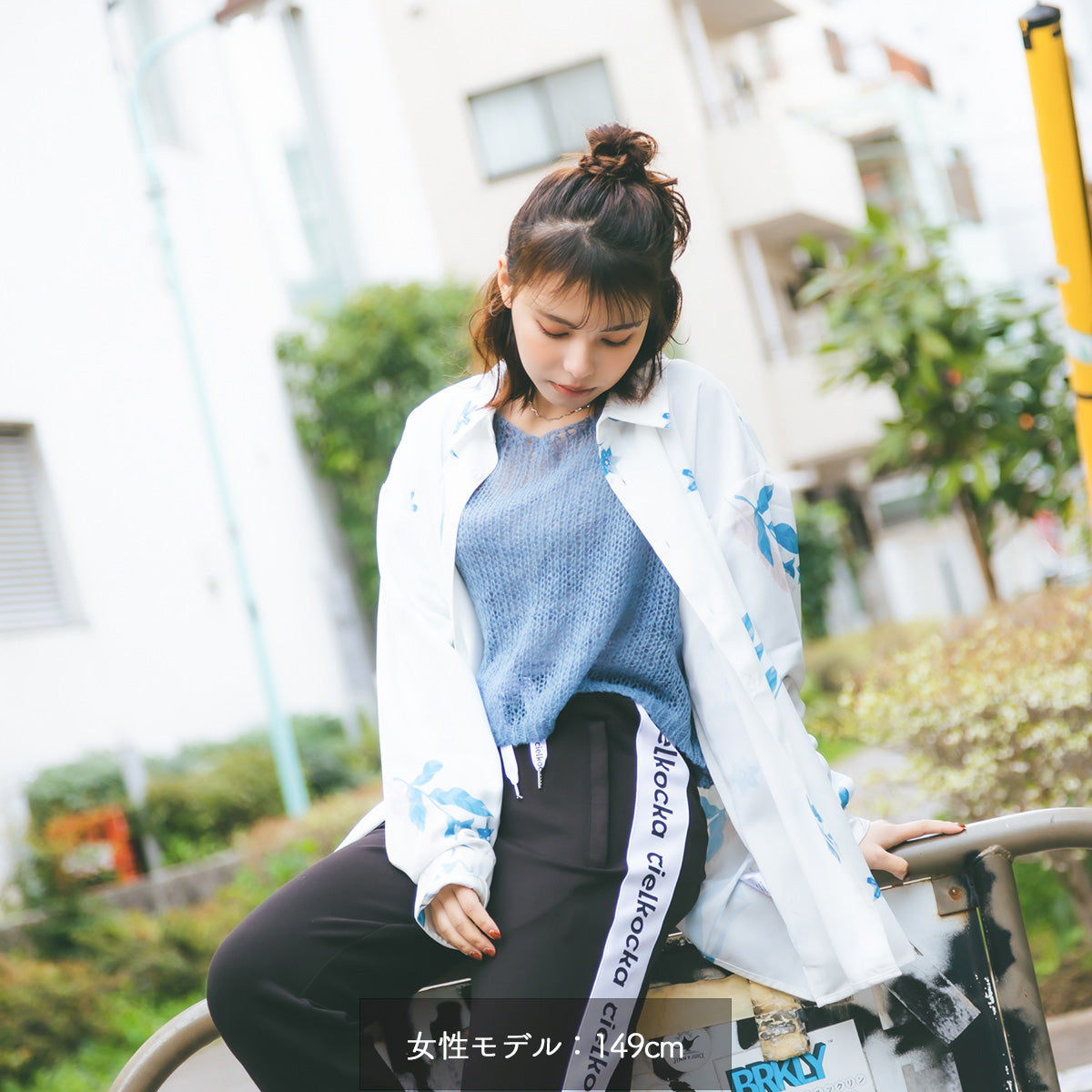 【cielkocka】花シャツ