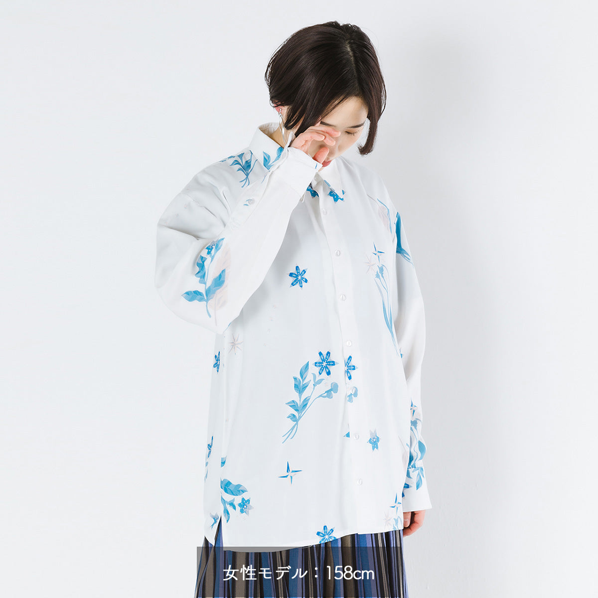 【cielkocka】花シャツ