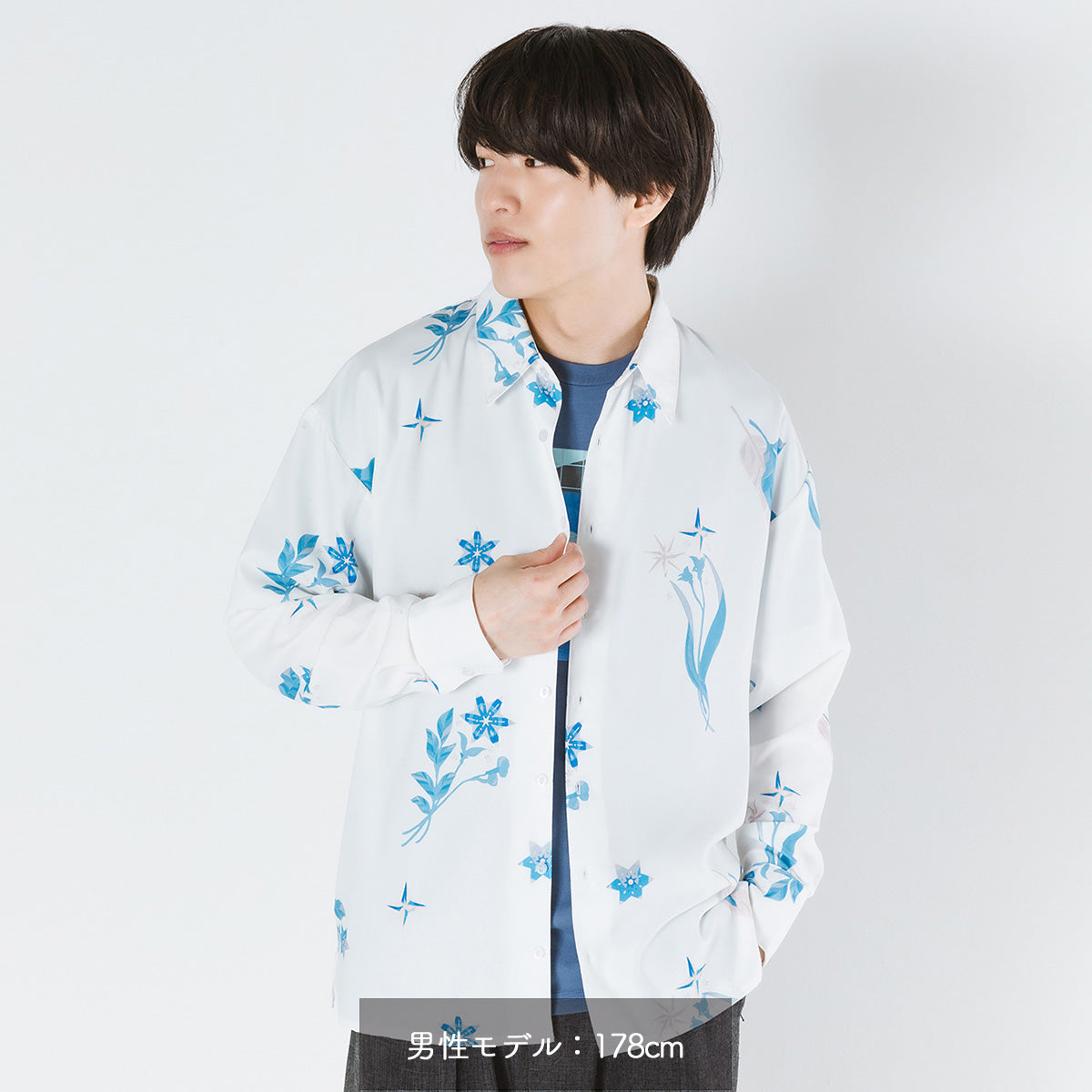 【cielkocka】花シャツ