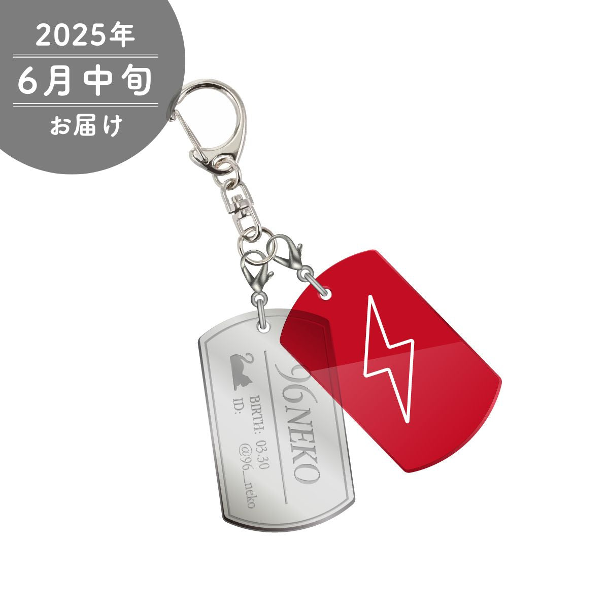 【96猫2025誕生日】キャットタグキーホルダー