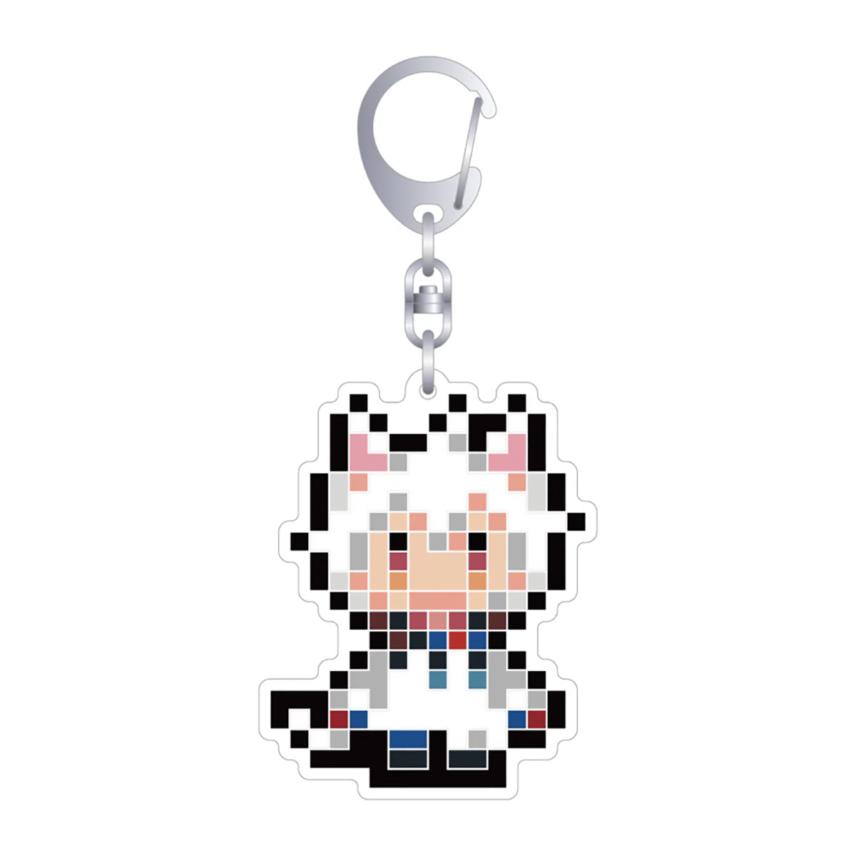 【まふまふ】ドット絵ラバーキーホルダー(すーぱーまふまふわーるど)