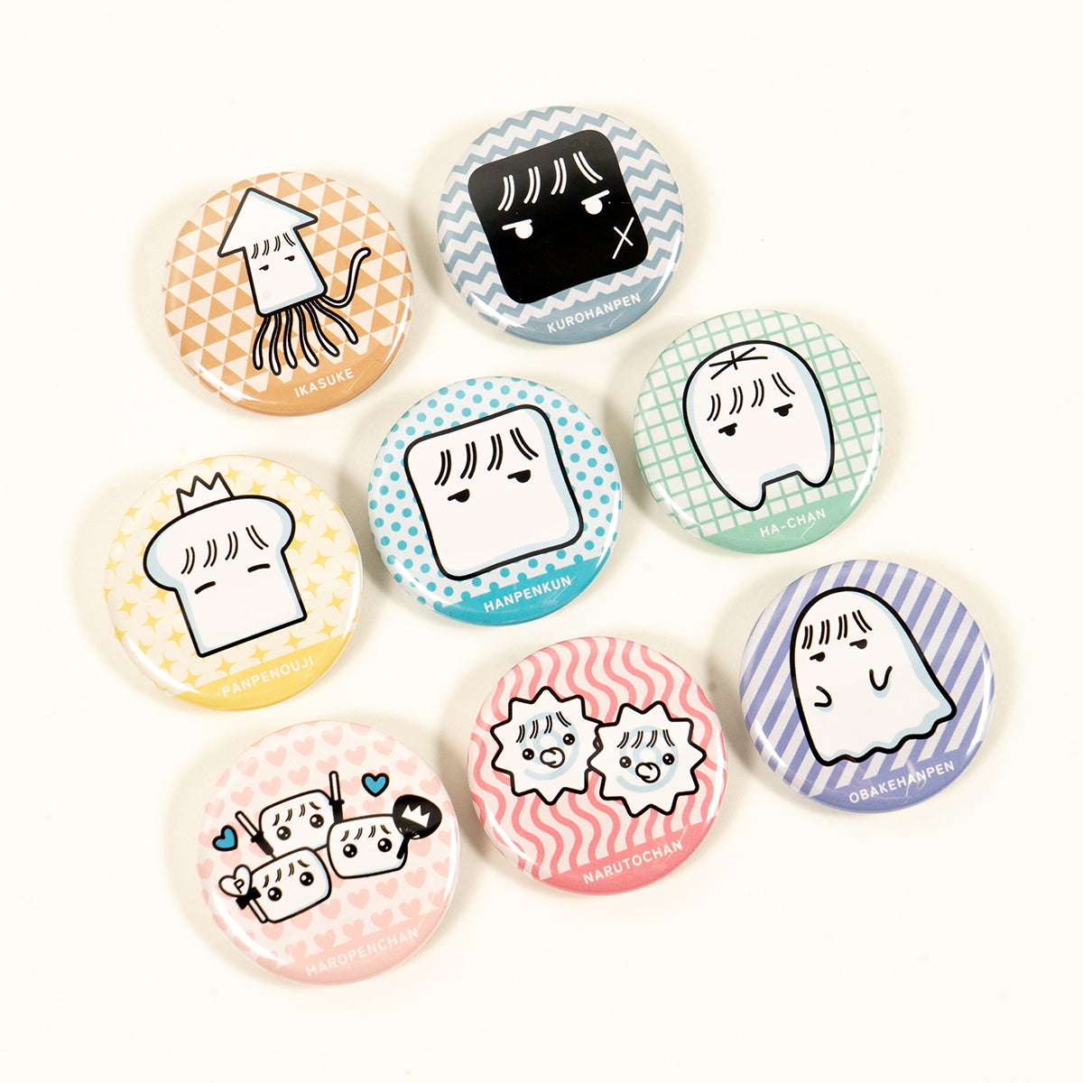 【hanpen】はんぺんずミニ缶バッジ(ランダム8種)