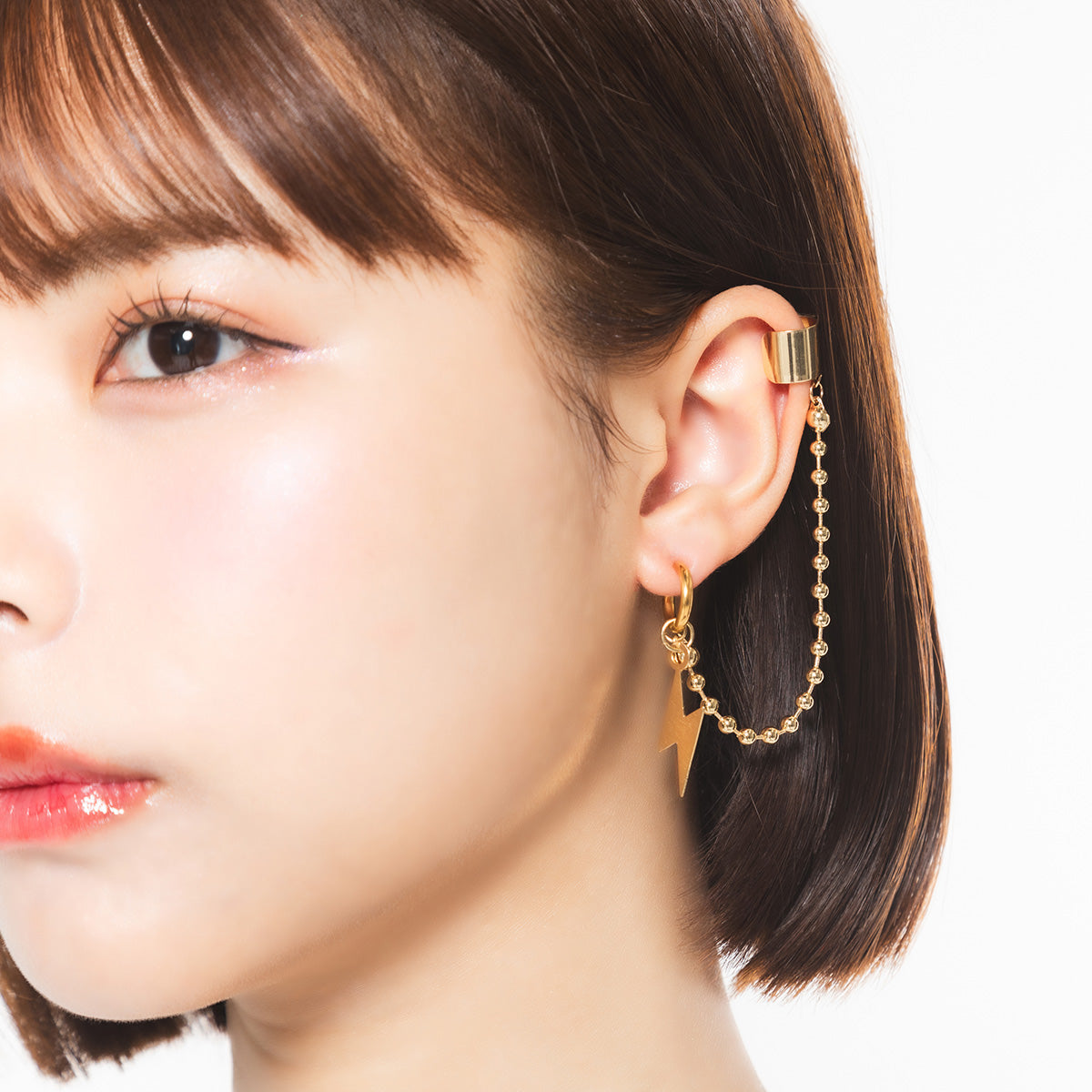 【mew】チェーンイヤーカフ(GLD)
