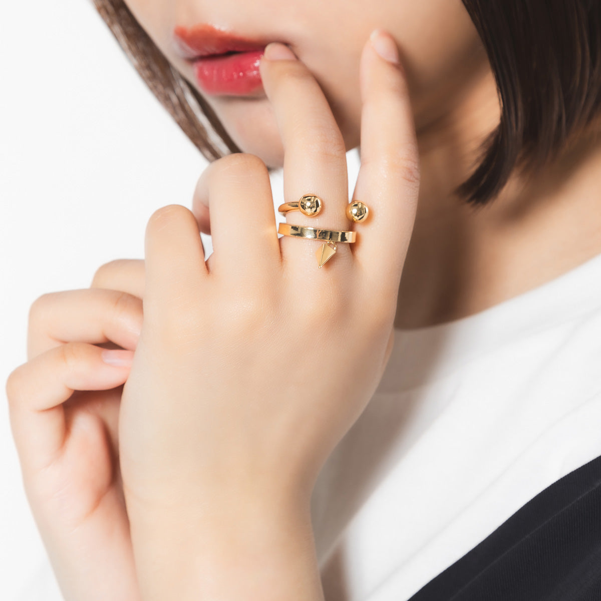 【mew】リングセット(GLD/SLV)