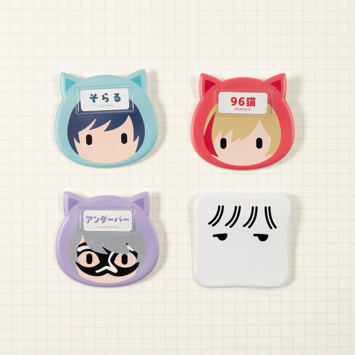 【POP UP Shop2025】ネームバッジ(そらる/96猫/アンダーバー/はんぺんくん)