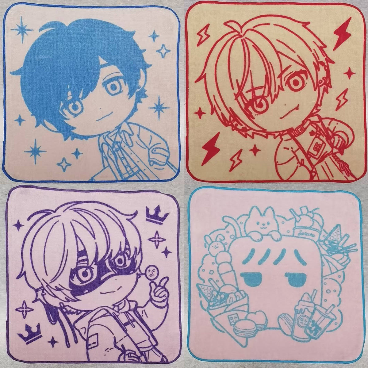 【POP UP Shop】プリントハンドタオル(そらる/96猫/アンダーバー/はんぺんくん)