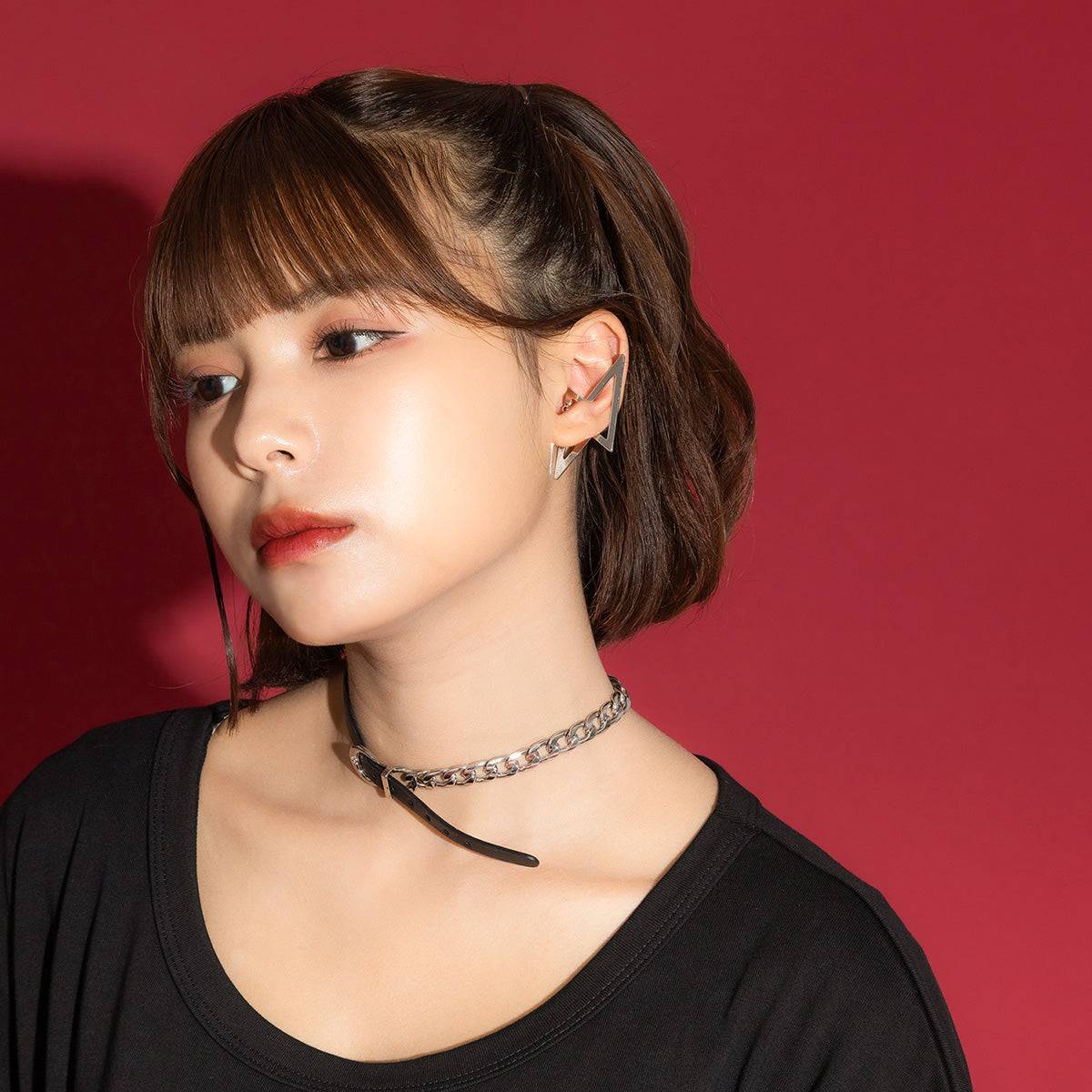 【mew】2WAYベルトチョーカー(SLV)