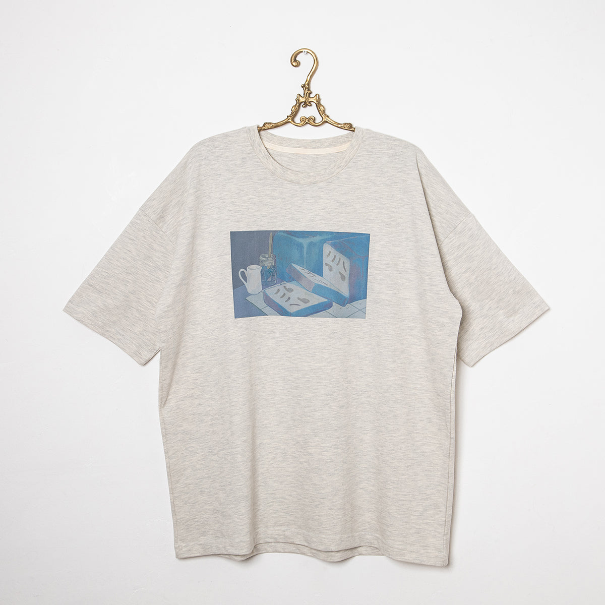 【cielkocka】はんぺんブレッドTシャツ