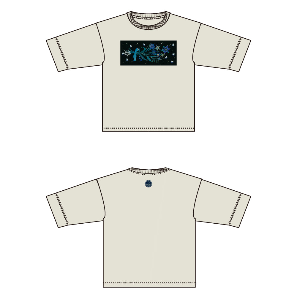 【cielkocka】花と星Tシャツ