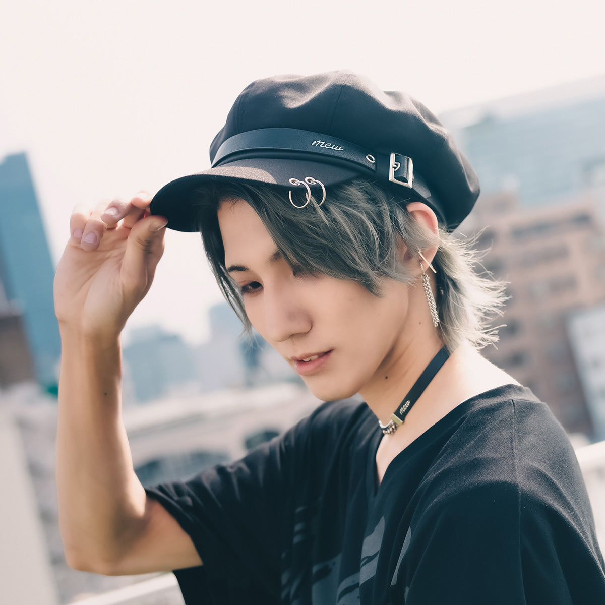 【mew】ベルトキャスケット(BLK)