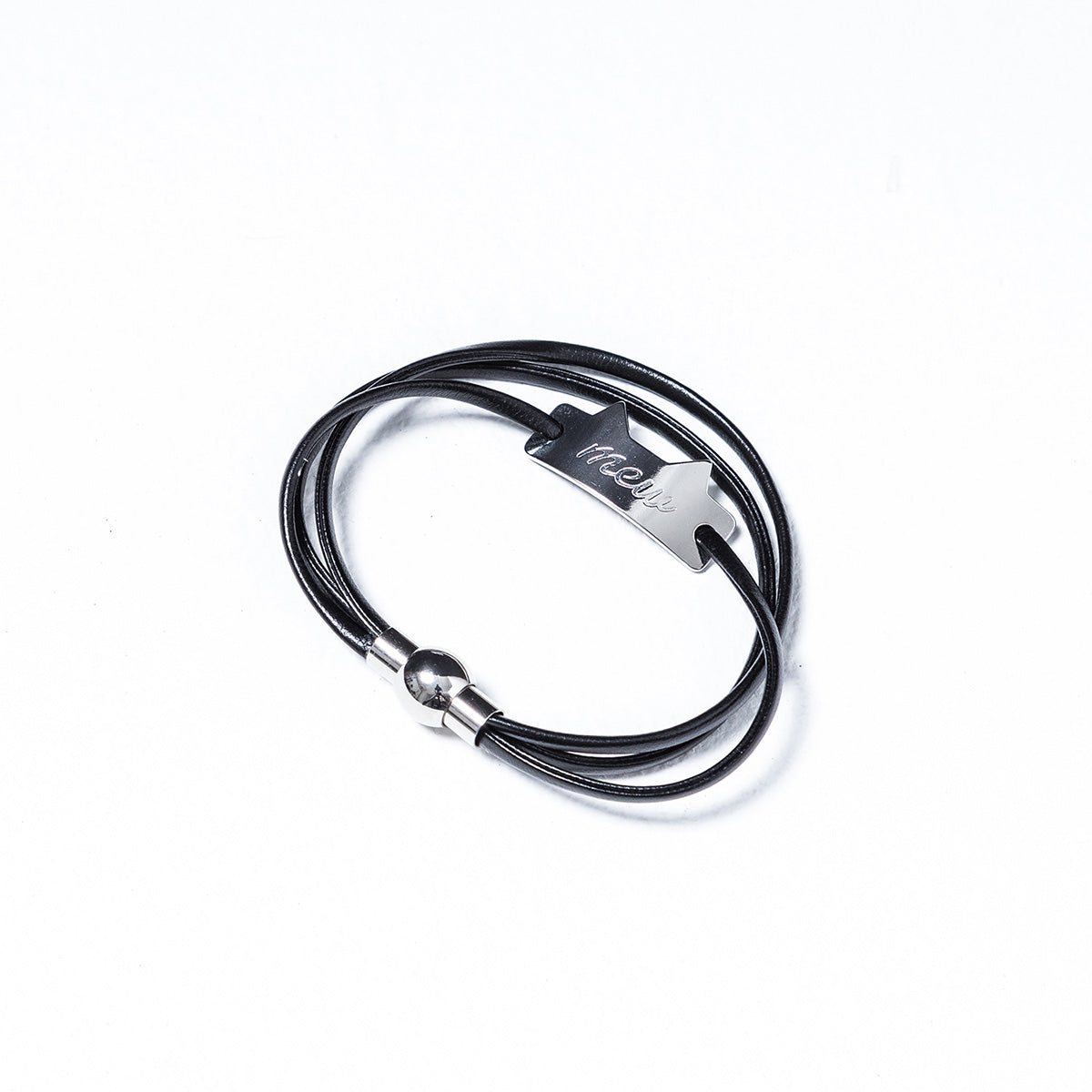 【mew】レザーコードブレスレット(SLV)