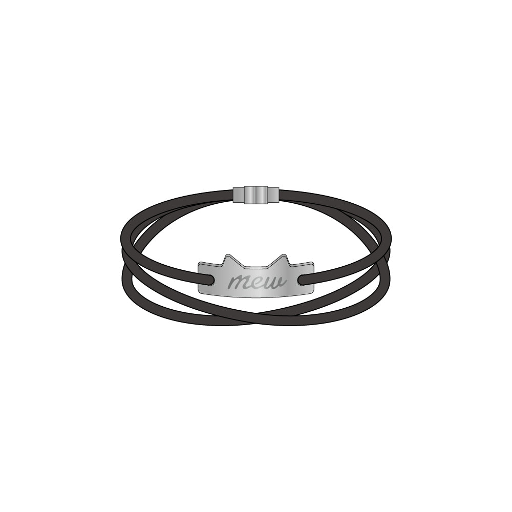 【mew】レザーコードブレスレット(SLV)