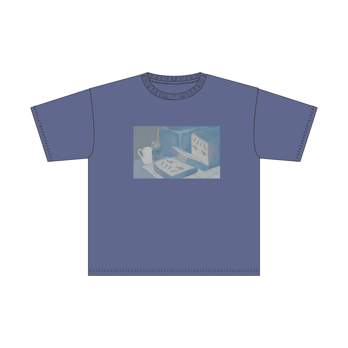 【cielkocka】はんぺんブレッドTシャツ