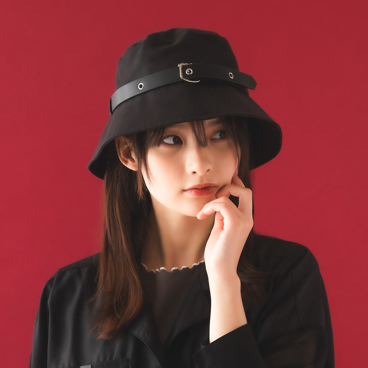 【mew】ベルト付きバケットハット