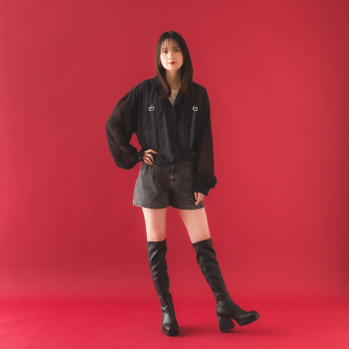 mew】シアーブルゾン