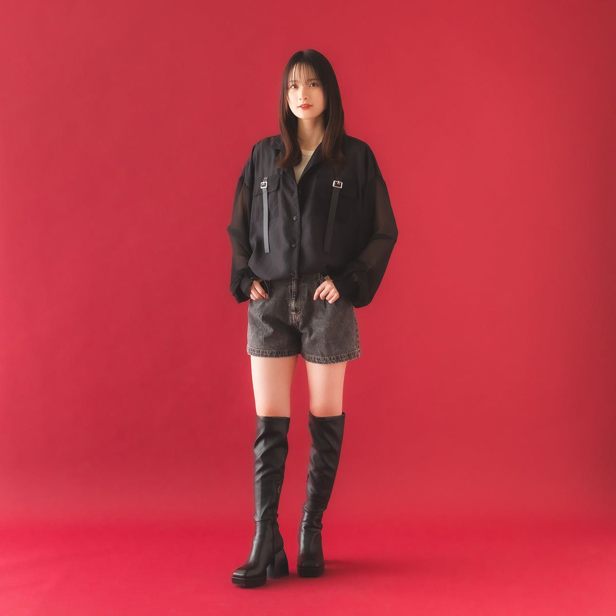 mew】シアーブルゾン