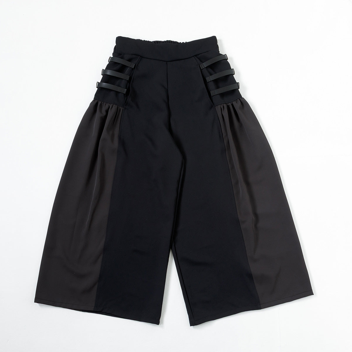 【mew】サイドベルトワイドパンツ