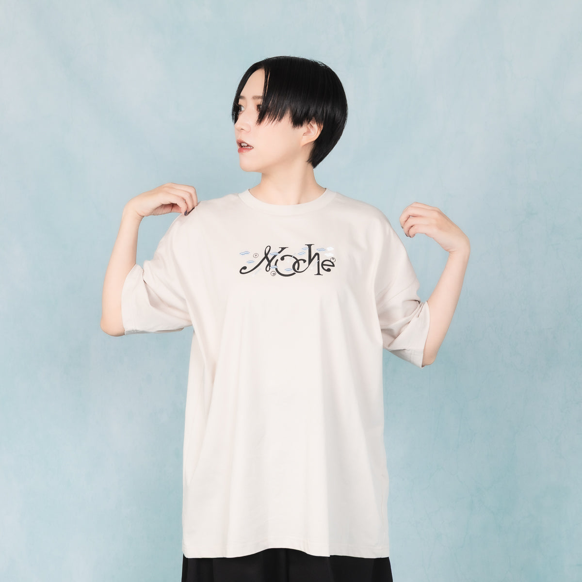 CVLTE 読み仮名(優しい)TシャツLサイズ cielkocka】Noche Tシャツ（通常丈）