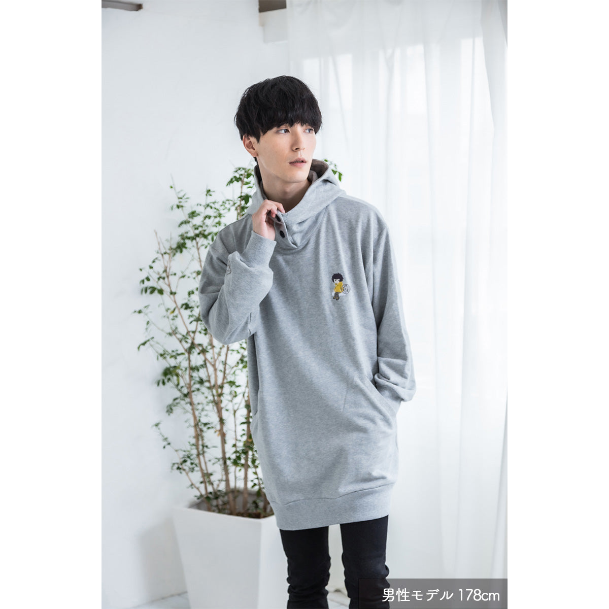 【cielkocka】ロングパーカー