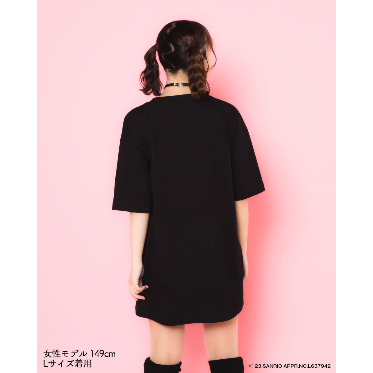 【クロミ×96猫】Tシャツ(BLK)