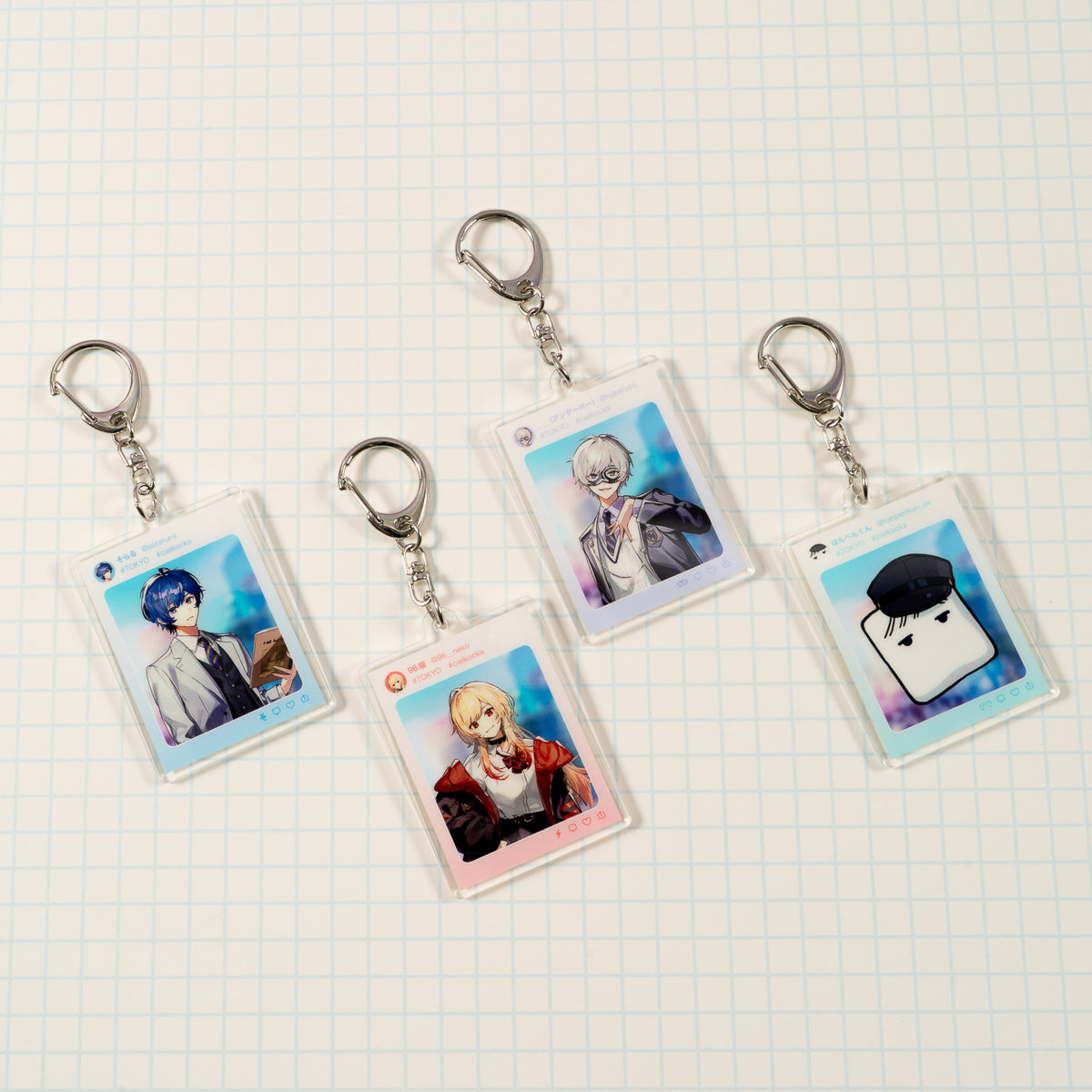 【POP UP Shop2025】渋谷会場アクリルキーホルダー（そらる／96猫／アンダーバー／はんぺんくん）